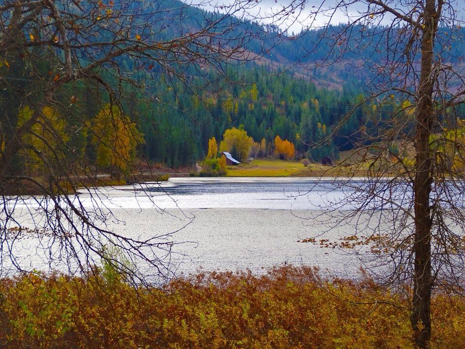Beautiful Coeur d'Alene River at the CDA River RV, Riverfront Campground